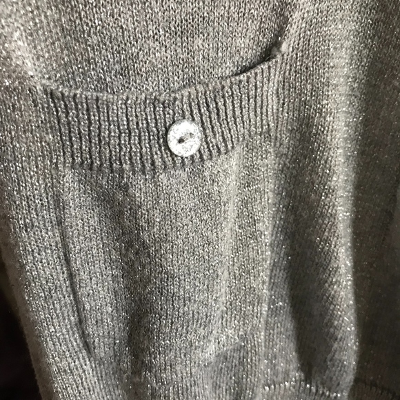 Victoria Secret Soft Grey + Glitter Cardigan - Picture 3 of 4